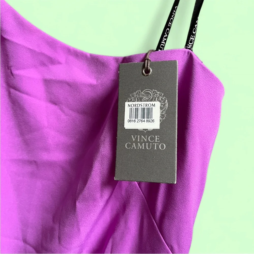 NWT Vince Camuto One Shoulder High/Low Gown - Picture 7 of 11